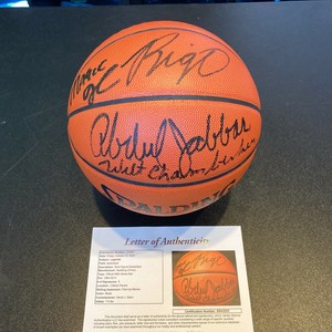 magic johnson signed basketball