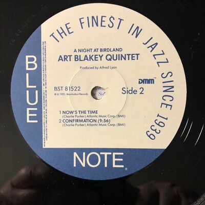 Art Blakey Night at Birdland Vol 2 LP 1985 Blue Note BST 81522 DMM
