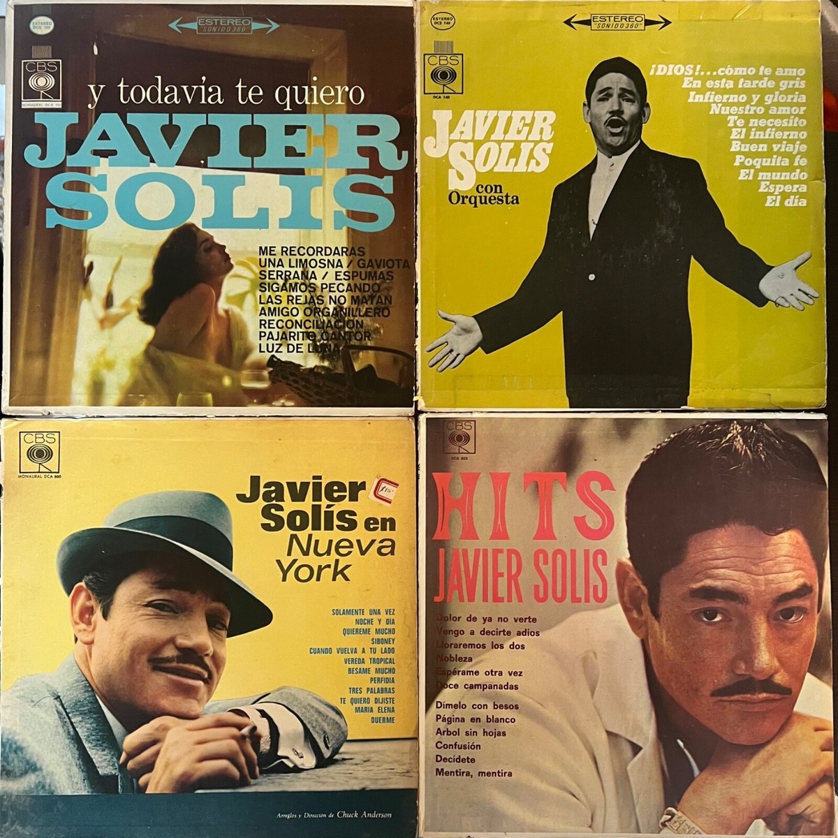 X 4 LP JAVIER SOLIS RARE PRESS COLOMBIA RANCHERA | eBay