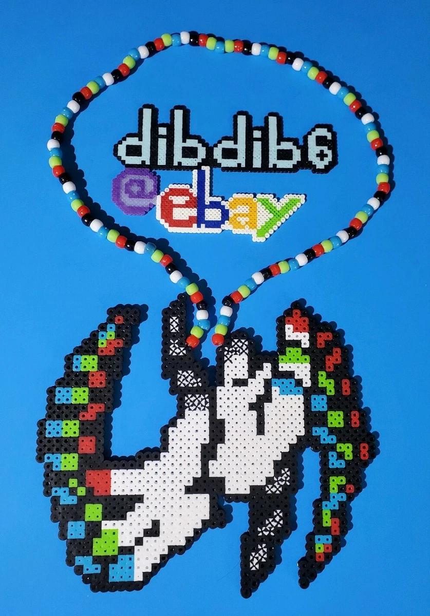 Buy Rainbow Melting Happy Face Perler Necklace Online in India - Etsy