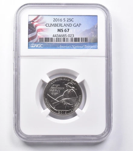 MS67 2016-S Washington Quarter Cumberland Gap NGC *5416
