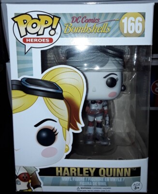 Harley Quinn DC Bombshells Funko Pop Vinyl Figur B&W Thinkgeek Exclusive #166