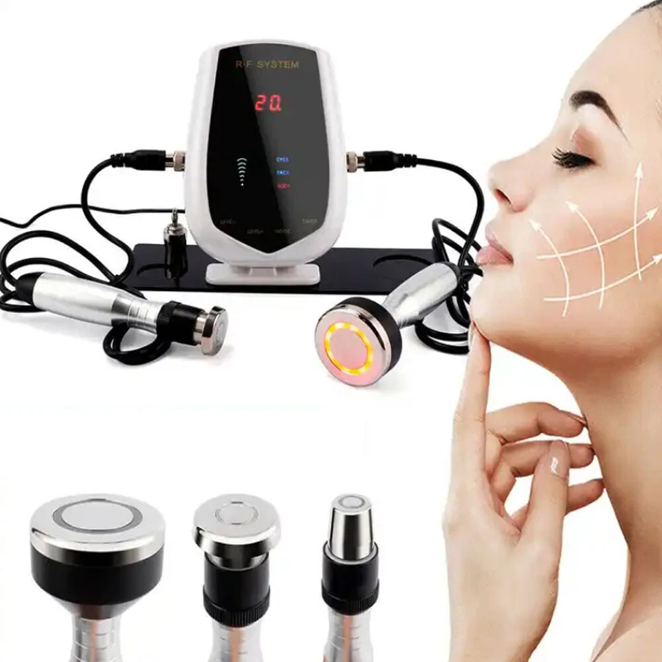 Máquina de estiramiento facial portátil RF para estirar la piel instrumento para el cuidado facial y de los ojos Foto 3 de 4
