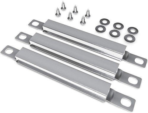 2 Heizplatten Aus Porzellan-Stahl Für Gasgrill | Ersatz Für Dyna-Glo DGP350NP | 37,8x16,5 Cm
