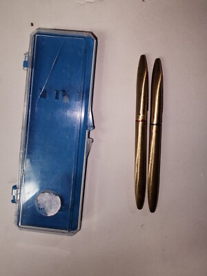 Vintage Brushed Gold Mac Gregor Macgregor Ink Pen set