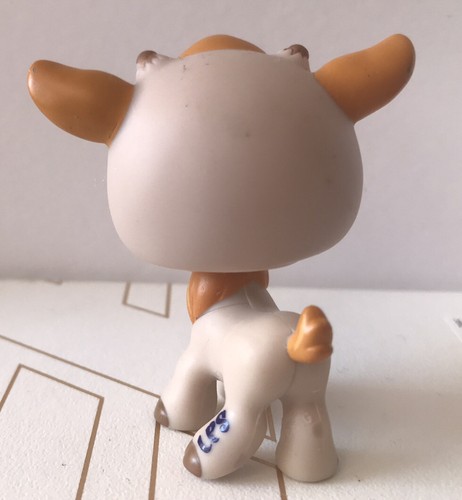 AUTHENTIC Littlest Pet Shop Goat #2299 LPS (Blue Eyes, Clear Peg) - Picture 2 of 3
