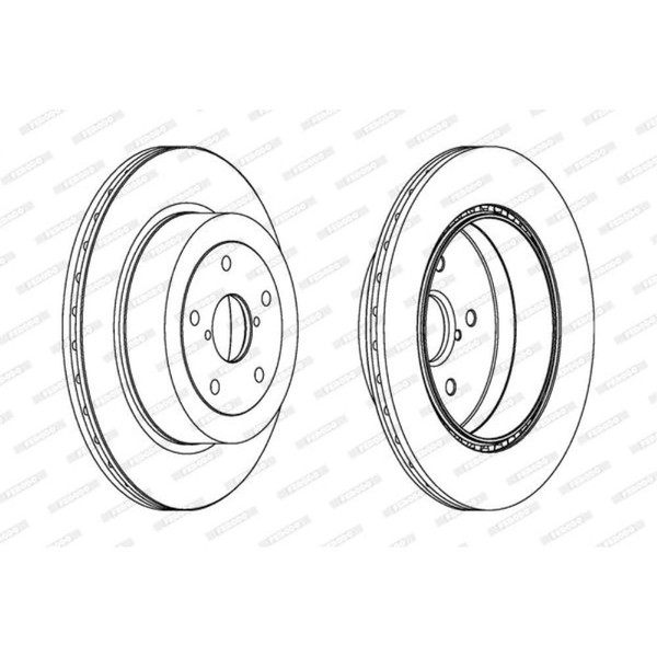 2X Bremsscheibe Ø316Mm Hinten BelüFtet FüR Subaru Impreza Stufenheck 2.0 Wrx-image
