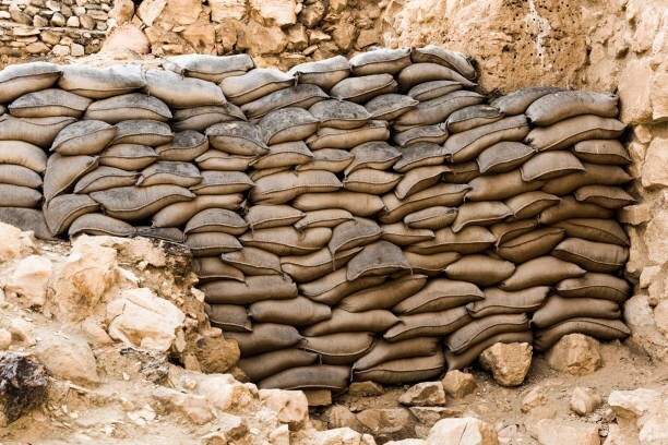50 US Mil-spec SANDBAGS Army Marines ballistic flood wall since the Vietnam War
