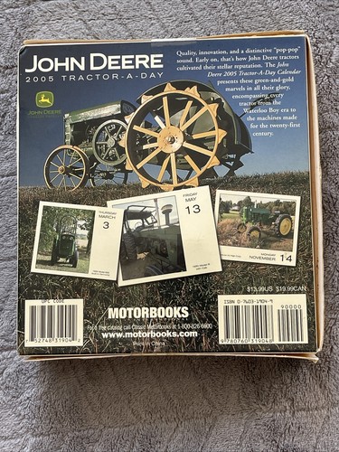 2005 John Deere Tractor-A-Day, Never Opened, Diecast Tractor Inside - Picture 4 of 7