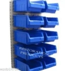 10 LARGE PARTS BINS BIN  WALL KIT 4 STEEL LOUVRE PANEL