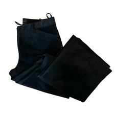 Moda International Black Suede Leather Pants  Size 8 Short  The Christie Fit