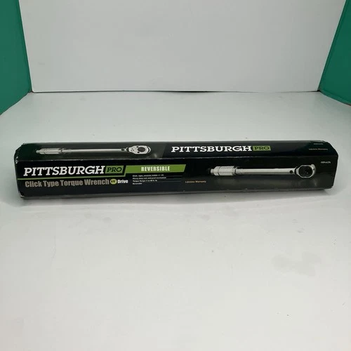 Pittsburgh Pro Life-Time Warranty 3/8" Click Type Torque Wrench 61276 Brand New