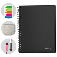 NEWYES Whiteboard Notebook Erasable Meeting Notebook Dry Erase White Board fo...