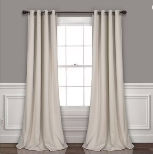 Lush Decor Insulated Grommet Blackout Window Curtain Panels, Pair, 52" W x 108" - Picture 1 of 7