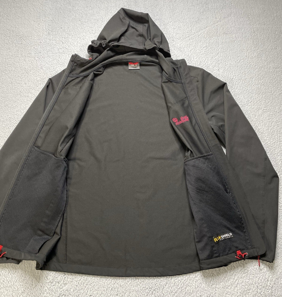 Jack Wolfskin Flex Sheild Softshell Jacket Hoodie… - image 9