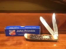 John Primble Bone Medium Trapper JP30 0072B 2 Blade Pocket Knife