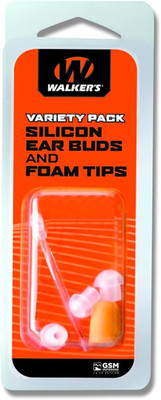 Game Ear Tip Variety Pack BTE Adapter w/ 4 Foam 3 Silicone Tips S/M/L