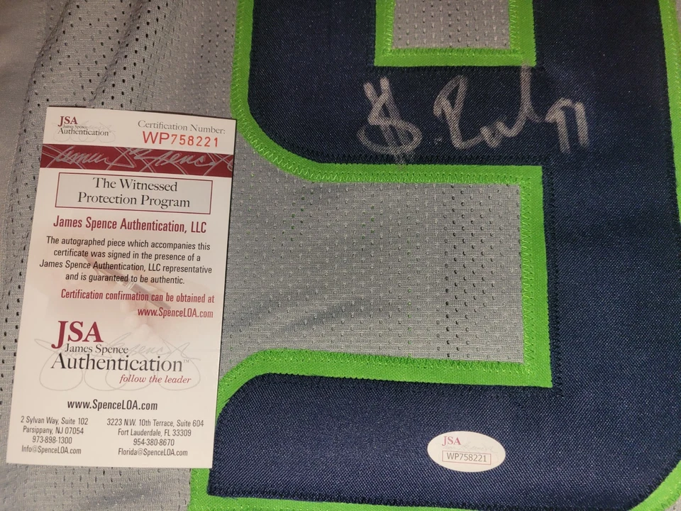 Sheldon Richardson Seattle Seahawks signed autographed jersey JSA coa - Image 2 of 3
