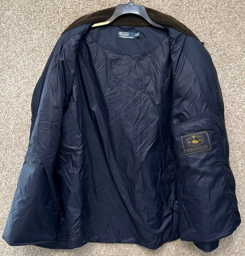Polo Ralph Lauren Mens Navy Blue Quilted Polo Club Full Zip Coat Jacket Size 3XB - Picture 8 of 16