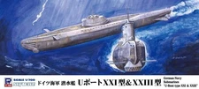 Pit-Road W223 German U-Boat Type XXI & XXIII 1/700 Scale Plastic Model Kit