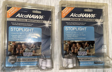 AlcoHAWK Stoplight LED Breathalyzer DOT/NHTSA Portable Audible Alert 2 Pack