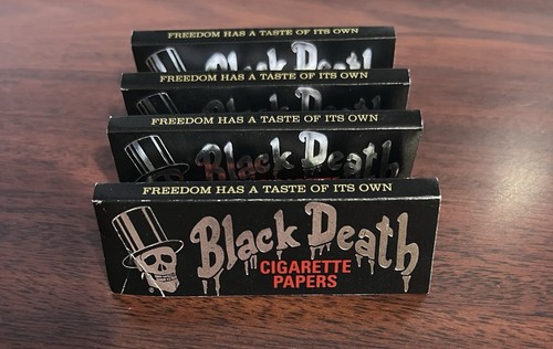 4er Pack Black Death Vodka Zigaretten Blättchen 50 Blatt NEU RAR - Bild 2 von 9