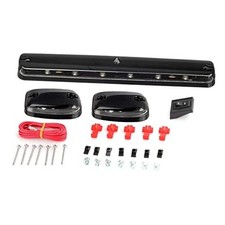 LED Cab Marker Lights 3pcs Clear Lens Amber 12 LED Roof Top Clearance Lights