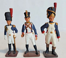 VINTAGE TOY SOLDIER FRENCH IMPERIAL OFFICERS NAPOLEONIC ERA LEAD UNBRANDED 54mm
