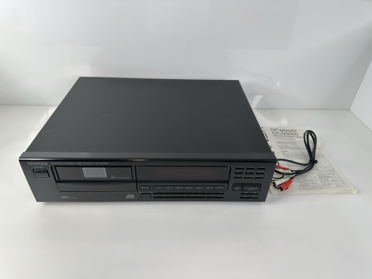Vintage 1994 Kenwood DP-M3360 Multi-CD Player 6+1 Disc Rack System