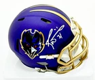RICKY WILLIAMS Signed Rare Alt Mini Helmet Baltimore Ravens Beckett Certified