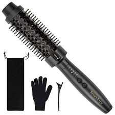Thermal Brush 1.5 Inch, Heated Round for Blowout Look, Black