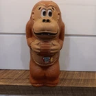 Vintage 1981 Donkey Kong Coin Bank Nintendo Plastic 10.5” J. Renzi #30 Blowmold