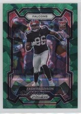 2023 Panini Prizm Rookies Green Ice Prizm Zach Harrison #306 18em