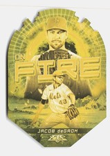 2022 Topps Fire #EF-19 Jacob deGrom En Fuego Gold Minted