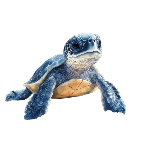 Sea Turtle Reptile Safari Zoo Animal Self Adhesive Sticker