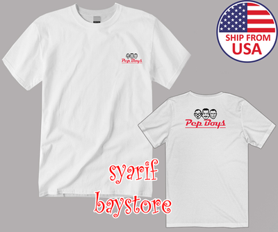 #ad PEP BOYS Automotive Service Tires Store Men#x27;s White Size S to 5XL $26.72