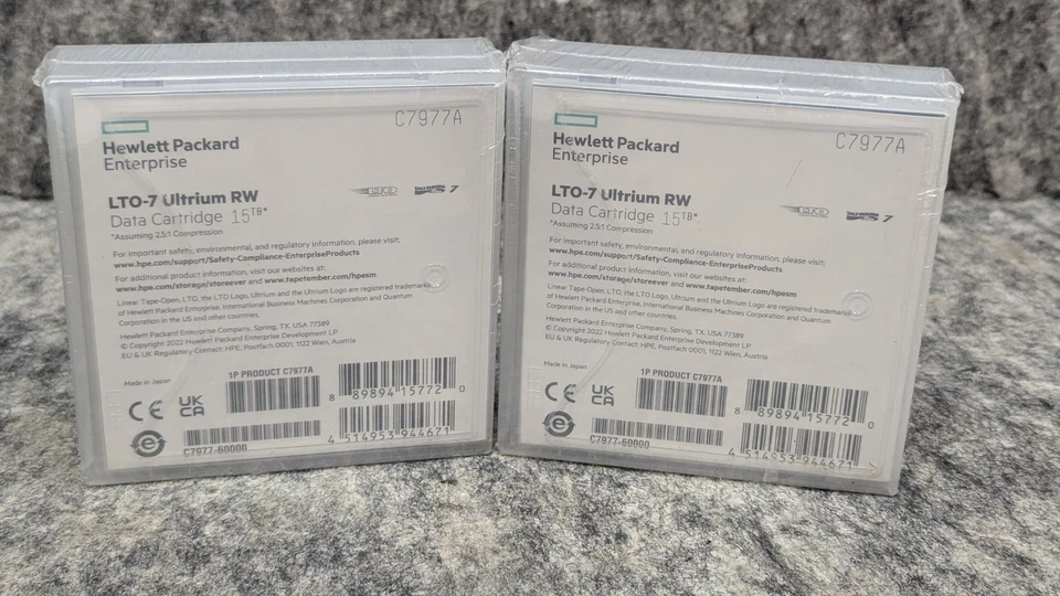 2 x HP C7977A LTO-7 Ultrium RW 15TB Data Cartridge 🔥Brand New/Sealed🔥 - Image 4 of 4