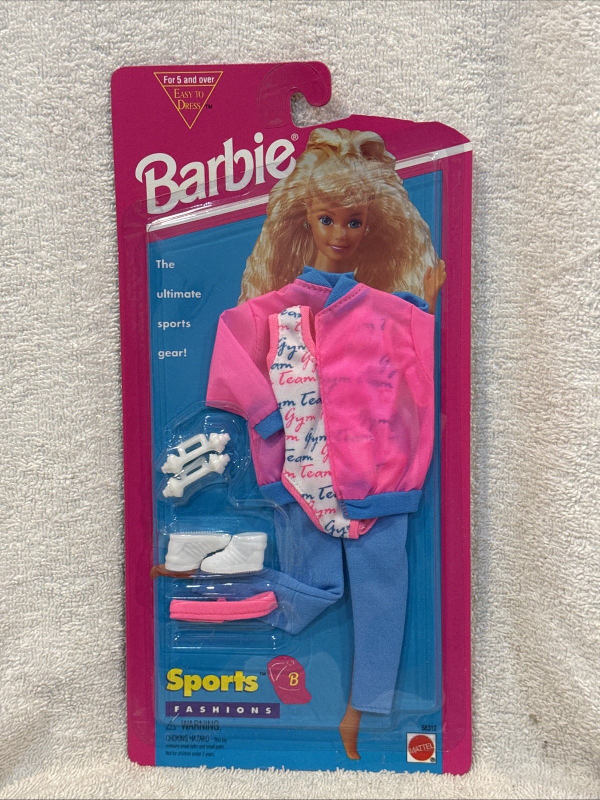 VINTAGE 1995 Mattel Barbie Sports Fashions Barbie Workout Gear #68312 NIP/SEALED