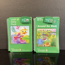 Lot Of 2 - LeapFrog Schoolhouse Books w/ Cartridges - Level 2 QU  CK Patterns