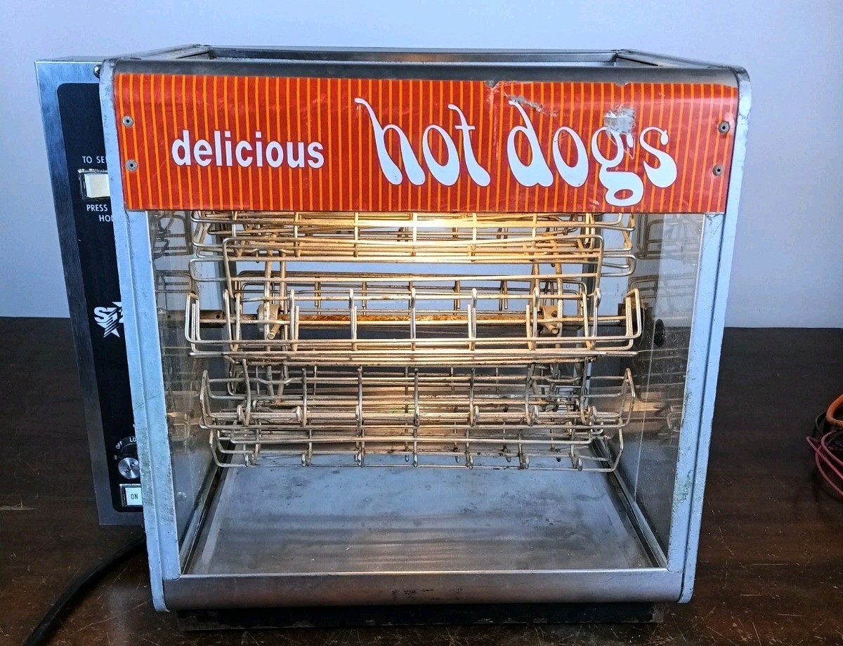 $*$様 希少　非売品　THE HW DOG ラグマット Star Hot Dog 175H Commercial Rotisserie Machine 1610 watt *No Top