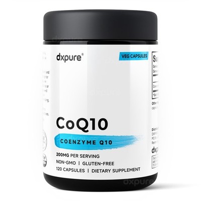 CoQ10 200mg Coenzyme Q10 Supplement - 120 Capsules - Non-GMO Gluten Free