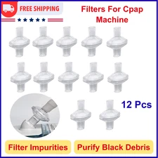 Filters For Cpap Machine - 12 Pcs Cpap Filters Fit Inline Filters, Transparent