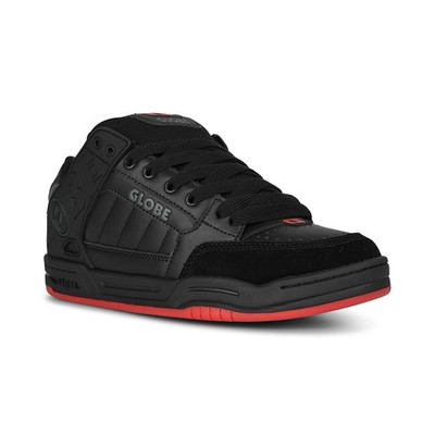 Globe Tilt Skate Schuhe Schwarz Rot Anthrazit Trainer Weit 10 UK-12 UK
