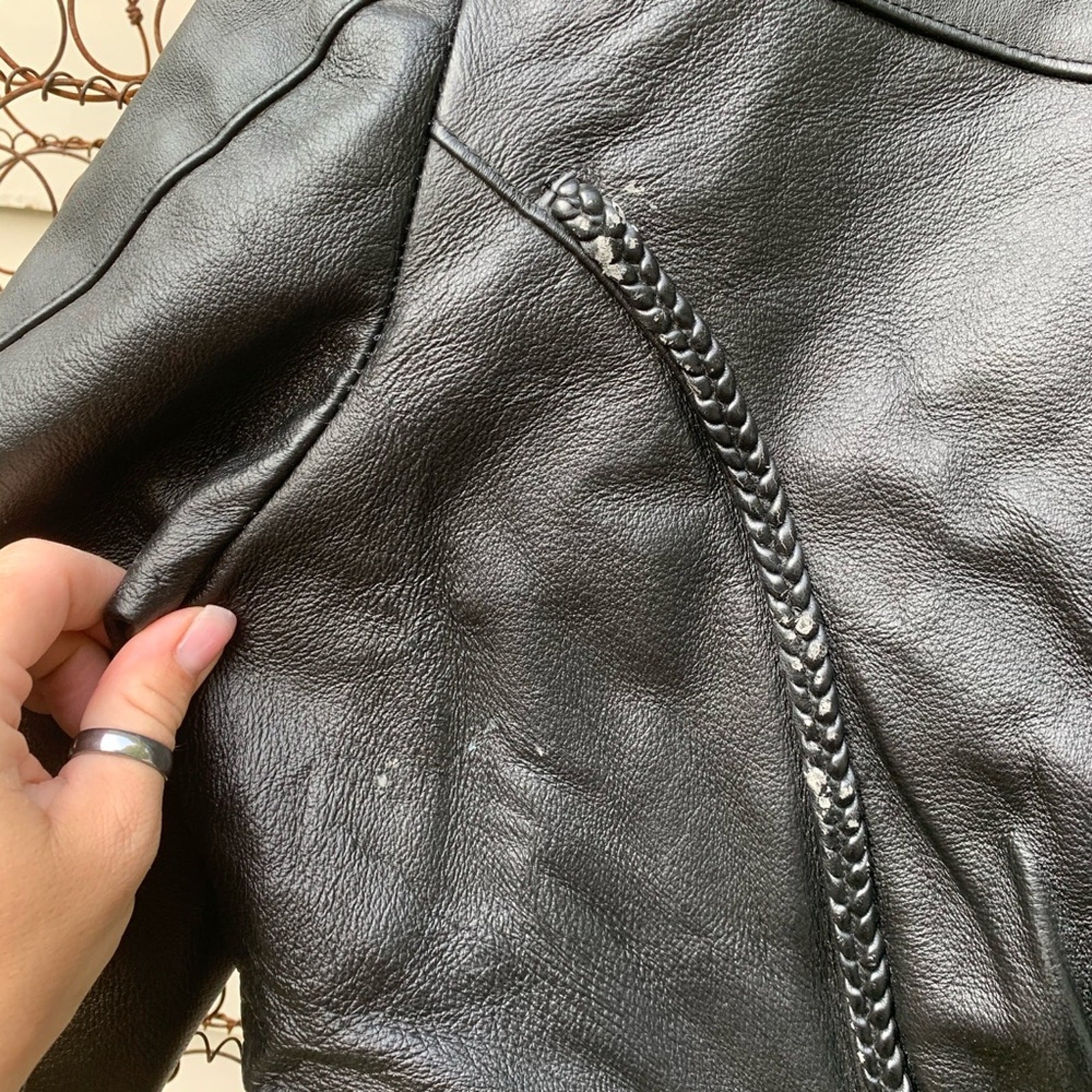 USA Bikers Dream Apparel black motorcycle jacket