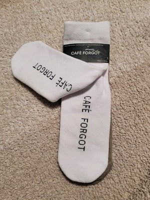 (2)- Pack CAFE FORGOT Cotton-Blend Ankle Socks Women's Sz 6-10