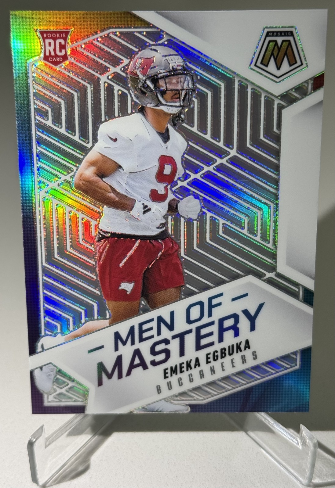 2025 Panini Mosaic - Emeka Egbuka - Rookie - Men of Mastery - Silver!