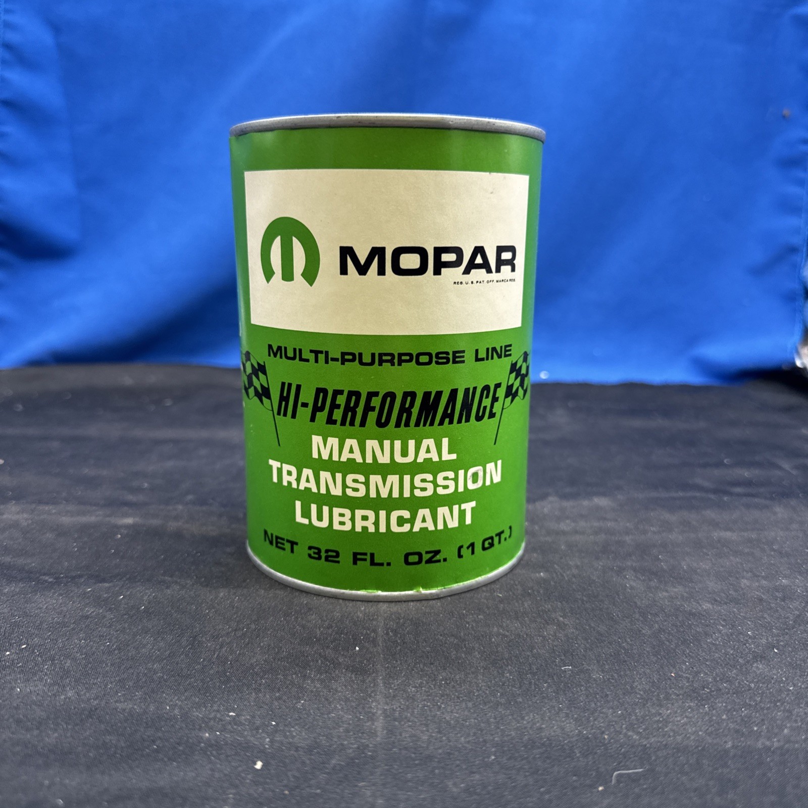 Green Paper Label Mopar Quart Can Full Nos 