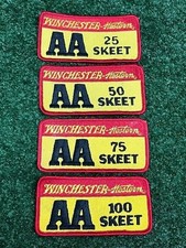 Vintage Winchester Western Straight Skeet Shotgun Shooting patch Lot of 4