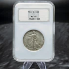 1947-D Walking Liberty Half Dollar NGC MS 64 Old Fatty Holder Silver Coin ⭐