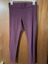 Aerie Womens Chill. Play. Move. Hi-Rise Maroon Plum Leggings - S Short